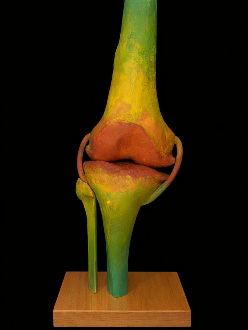 Artwork that represents pain in knee arthritis